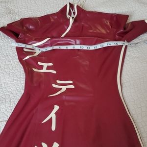 Deep Red Latex dress